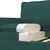 Vidaxl Kavč Temno zelena 126 x 81 x 87,5 cm Blago