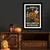 WallXpert uramljena slika 3752HALCT-005, natpis Im Addicted to Halloween Decorations sa bundevama i skeletom, 37 x 52 cm, crni ram
