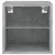 TV ormarić s LED svjetlima siva boja betona 30 x 28,5 x 30 cm