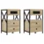 Noćni ormar s ladicama 2 pcs Sonoma hrast 40 x 31 x 60 cm
