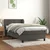 vidaXL Box spring postelja z vzmetnico temno siv 90x190 cm žamet