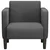 Sofa fotelja s naslonima za ruke tamno siva 54 cm