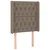 vidaXL Box spring postelja z vzmetnico LED taupe 80x200 cm blago