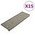 Samoljepljivi otirači za stepenice 15 kom 65x21x4 cm sivi/bež