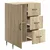 Kreveta Hrast sonoma 66 x 34,5 x 89,5 cm Konstruirano drvo