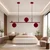 Opviq luster Mondo 20920-A, 3 × G9, bordo