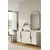 Hanah Home komoda Evva 120, 120 cm, bela / zlatna