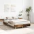 Vidaxl Posteljni okvir brez vzmetnice star les 135x190 cm