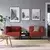 LILLEHEM Modul. sofa dvosed s pom. stočićem, Gunnared/smeđe-crvena metal