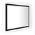 LED kupaonsko ogledalo crno 60x8,5x37 cm akrilno