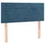 Vidaxl Box spring postelja z vzmetnico temno moder 90x190 cm žamet