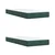 Vidaxl Box spring postelja z vzmetnico temno zelena 200x200 cm žamet