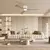 ZEVENTI - LED plafonski ventilator AUREX LED/24W/230V Wi-Fi Tuya bela/hrast + daljinski upravljač