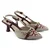 Mona shoes Ženske sandale na štiklu, Krem-bordo