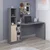 Hanah Home radni sto Viora, 150 cm, antracit / orah