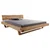 Livetastic POSTELJA IZ TRAMOV 200 cm x 200 cm , les divji hrast