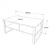 Hanah Home ML34 A Sto za dnevnu sobu, Braon-Crni