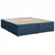 Vidaxl Box spring postelja z vzmetnico modra 180x200 cm blago