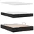 Krevet s od storage s madracem Crna 140 x 200 cm Baršun