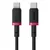 Baseus Dura Type-C na Type-C 100 W kabel, 2 m, črn/rdeč