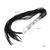 Kiotos Fancy Black Flogger with Glass Handle