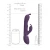 Vive Gada Vibrating Bunny Ear G-Spot Rabbit with Pulse Wave Shaft Purple