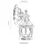 Opviq Spoljna zidna lampa BAP-68184-BKR-M2, 32x20 cm, E27, 40W, IP65, Braon