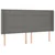Vidaxl Box spring postelja z vzmetnico LED temno siva 160x200 cm blago