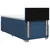 vidaXL Postelja boxspring z vzmetnico Modra 100 x 200 cm Blago
