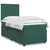 Vidaxl Box spring postelja z vzmetnico temno zelena 80x200 cm žamet