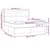 Vidaxl Box spring postelja z vzmetnico LED črna 180x200 cm um. usnje