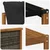 Set vanjskih sofa s jastukom 10 pcs Prirodna i crna