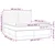 Vidaxl Box spring postelja z vzmetnico LED sv. siva 180x200 cm blago
