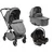 Kikka boo Kolica Lanah 3in1 premium set sa autosedištem I-Xtend I-size i tvrdom korpom Grey