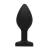 Ouch! Diamond Heart Butt Plug Regular Black