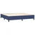 Vidaxl Box spring postelja z vzmetnico LED modra 200x200 cm blago