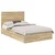 Krevet s od storage Sonoma hrast 135 x 190 cm Konstruirano drvo