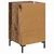 vidaXL Nočna omarica Star les 40 x 40 x 66 cm Konstruiran les