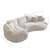 ATELIER DEL SOFA Ugaona garnitura Venedik Left Grey