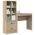 Stol s ladicama s policom s pohranom 2 pcs Sonoma hrast