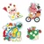 Janod Stickers Velike nalepke Pomlad 50 kos