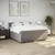 Vidaxl Box spring postelja z vzmetnico taupe 180x200 cm blago