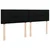 Otomanski krevet s madracem i LED crni 180x200cm od tkanine