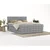 Siva boxspring postelja s prostorom za shranjevanje 200x200 cm Blend – Maison de Reve