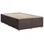 vidaXL vidaXL Box spring postelja z vzmetnico temno rjava 120x190 cm blago, (21308226)