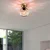 Opviq Zidna lampa Benek-15-14383, 15x15x18cm, IP20, Zlatna boje