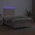 Vidaxl Box spring postelja z vzmetnico LED kapučino 120x200 cm