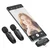 Hoco L15 brezžično lavalier mikrofon Lightning / USB-C 2ks, črna
