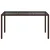 vidaXL Vrtna miza Rjava 150 x 90 x 75 cm poli ratan