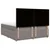 Vidaxl Box spring postelja z vzmetnico taupe 200x200 cm blago